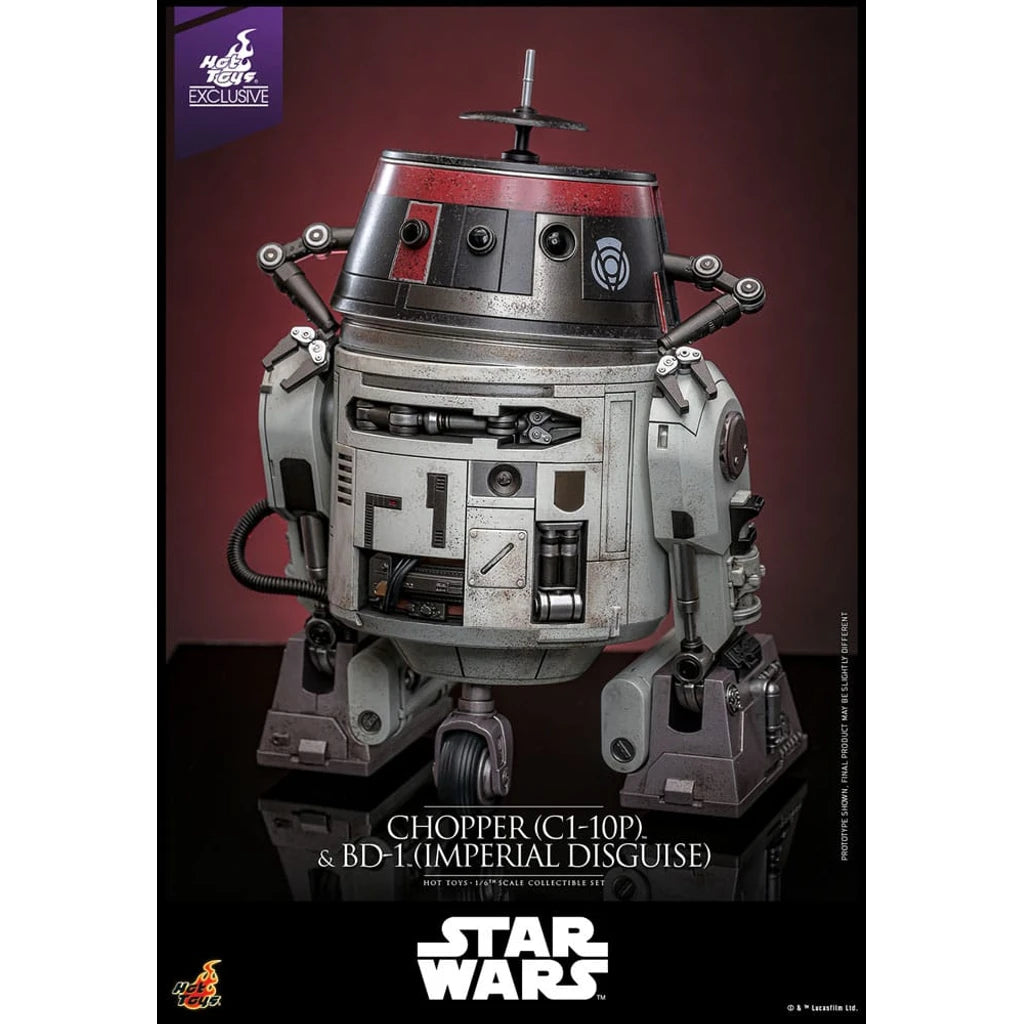 Star Wars Action Figure Set 1/6 Chopper (C1-10P&trade;) & BD-1&trade; (Imperial Disguise) 18 cm & 8 cm