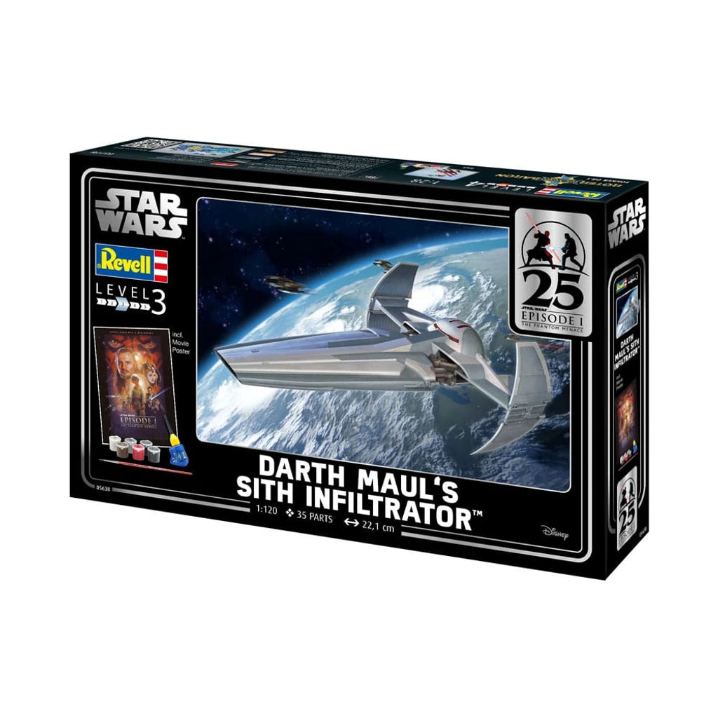 Star Wars Episode I Model Kit Gift Set 1/120 Darth Maul's Sith Infiltrator 22 cm
