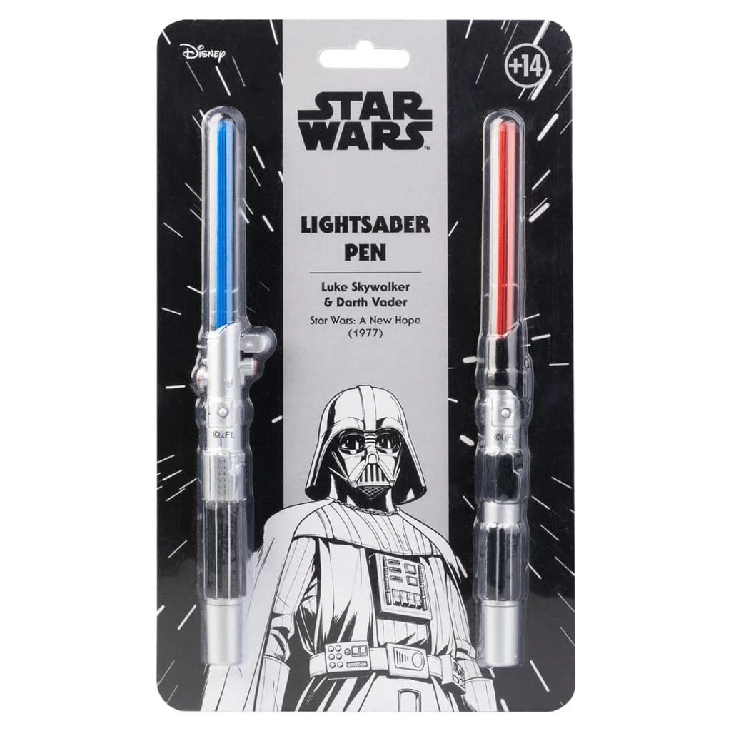 Star Wars Set of 2 Lightsaber Pens  Luke Skywalker & Darth Vader