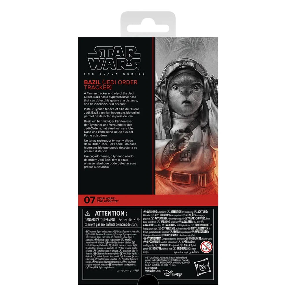 Star Wars: The Acolyte Black Series Action Figure Bazil (Jedi Order Tracker) 10 cm