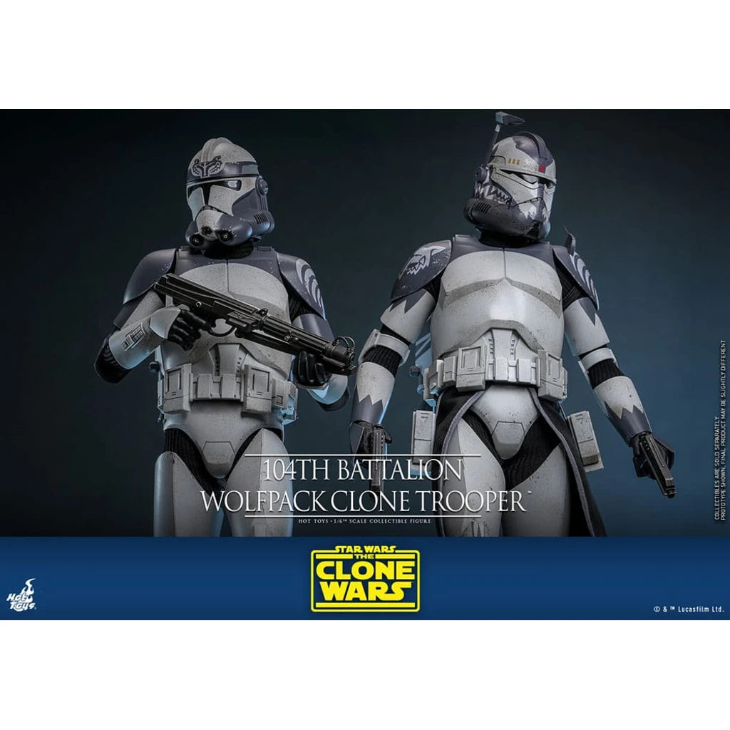 Star Wars The Clone Wars Action Figure 1/6 104th Battalion Wolfpack Clone Trooper 30 cm