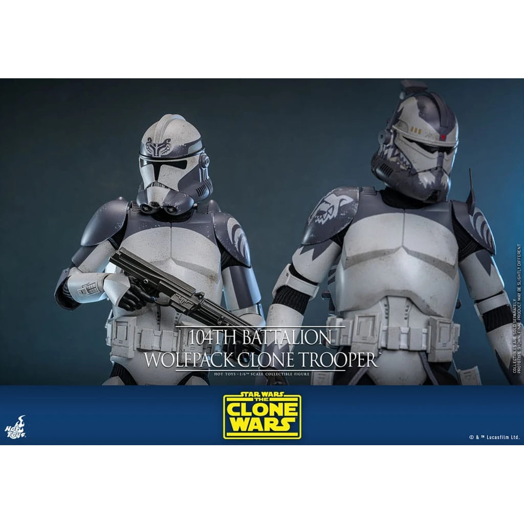Star Wars The Clone Wars Action Figure 1/6 104th Battalion Wolfpack Clone Trooper 30 cm