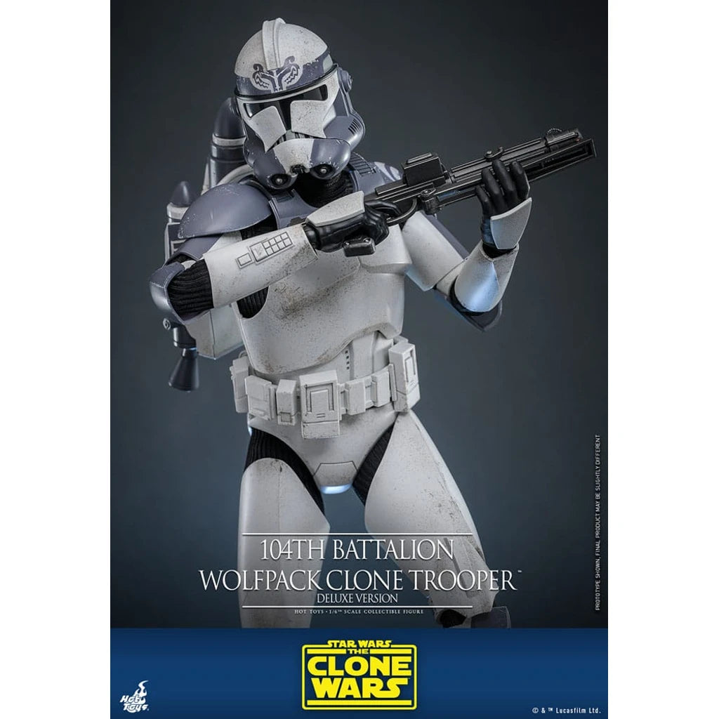 Star Wars The Clone Wars Action Figure 1/6 104th Battalion Wolfpack Clone Trooper Deluxe Version 30 cm