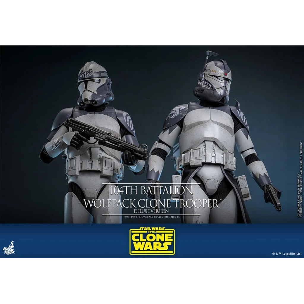 Star Wars The Clone Wars Action Figure 1/6 104th Battalion Wolfpack Clone Trooper Deluxe Version 30 cm