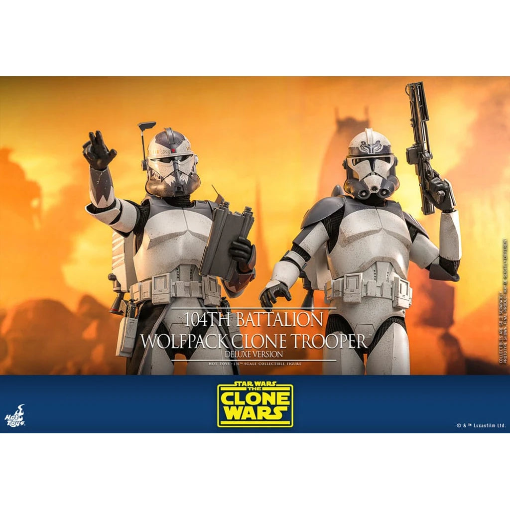 Star Wars The Clone Wars Action Figure 1/6 104th Battalion Wolfpack Clone Trooper Deluxe Version 30 cm