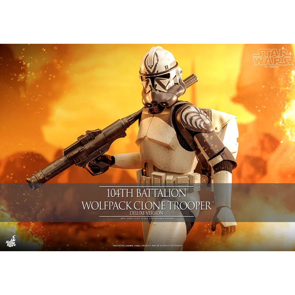 Star Wars The Clone Wars Action Figure 1/6 104th Battalion Wolfpack Clone Trooper Deluxe Version 30 cm