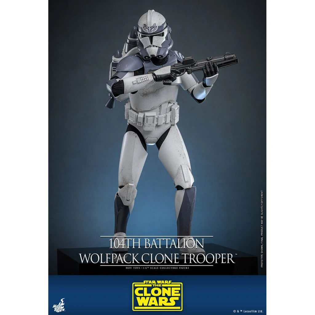 Star Wars The Clone Wars Action Figure 1/6 104th Battalion Wolfpack Clone Trooper 30 cm