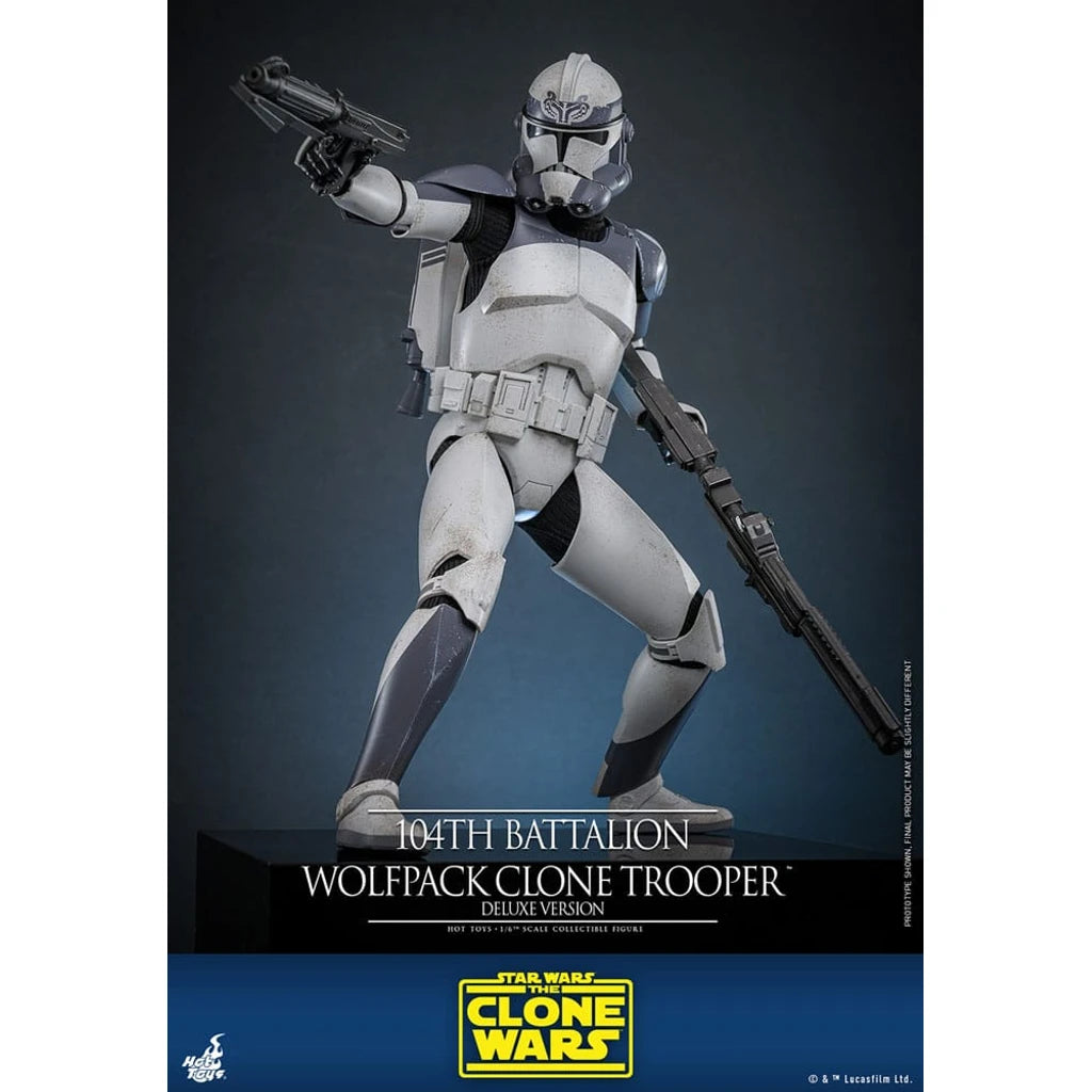 Star Wars The Clone Wars Action Figure 1/6 104th Battalion Wolfpack Clone Trooper Deluxe Version 30 cm