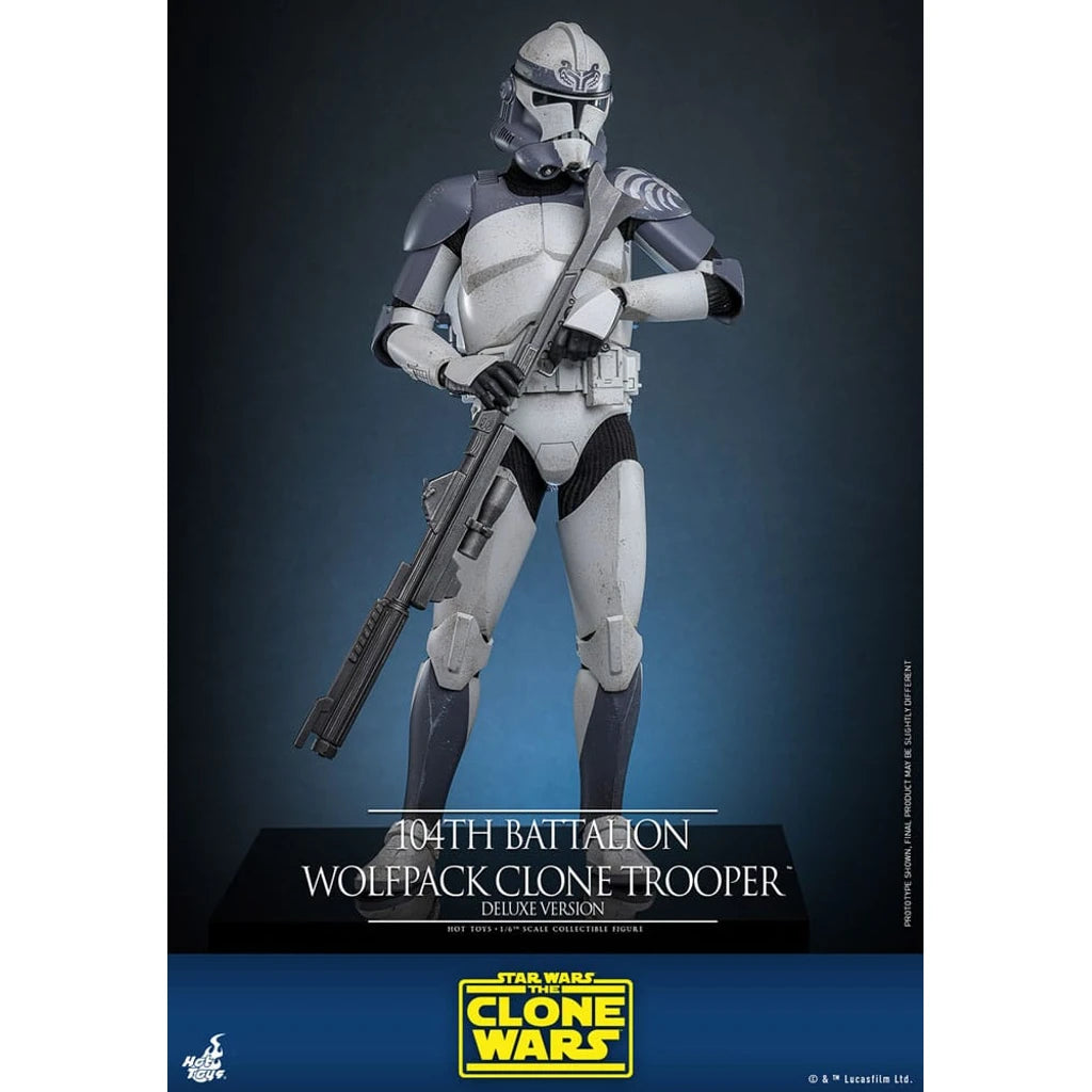 Star Wars The Clone Wars Action Figure 1/6 104th Battalion Wolfpack Clone Trooper Deluxe Version 30 cm