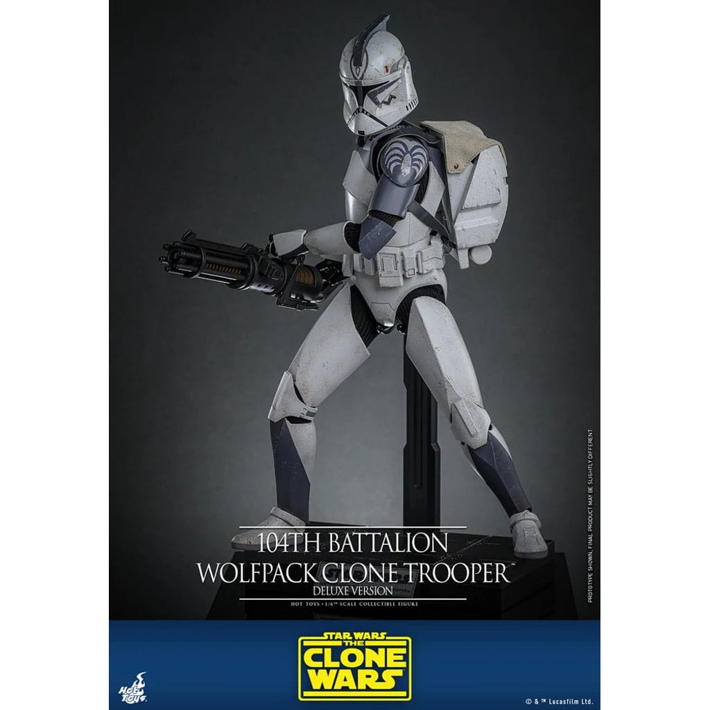 Star Wars The Clone Wars Action Figure 1/6 104th Battalion Wolfpack Clone Trooper Deluxe Version 30 cm