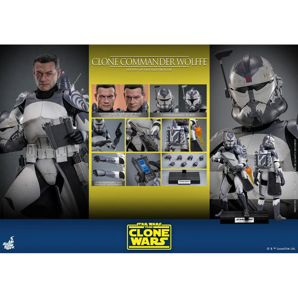 Star Wars: The Clone Wars Action Figure 1/6 Clone Commander Wolffe 30 cm