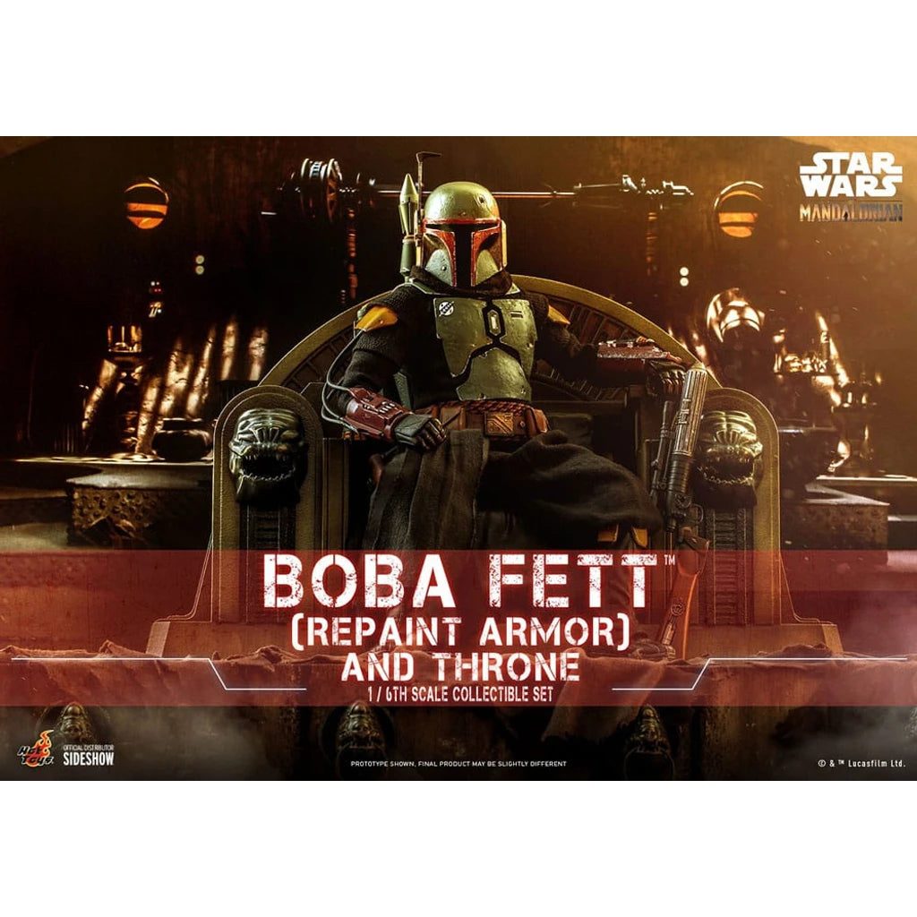 Star Wars: The Mandalorian Action Figure 1/6 Boba Fett Repaint Armor and Throne Special Edition 30 cm