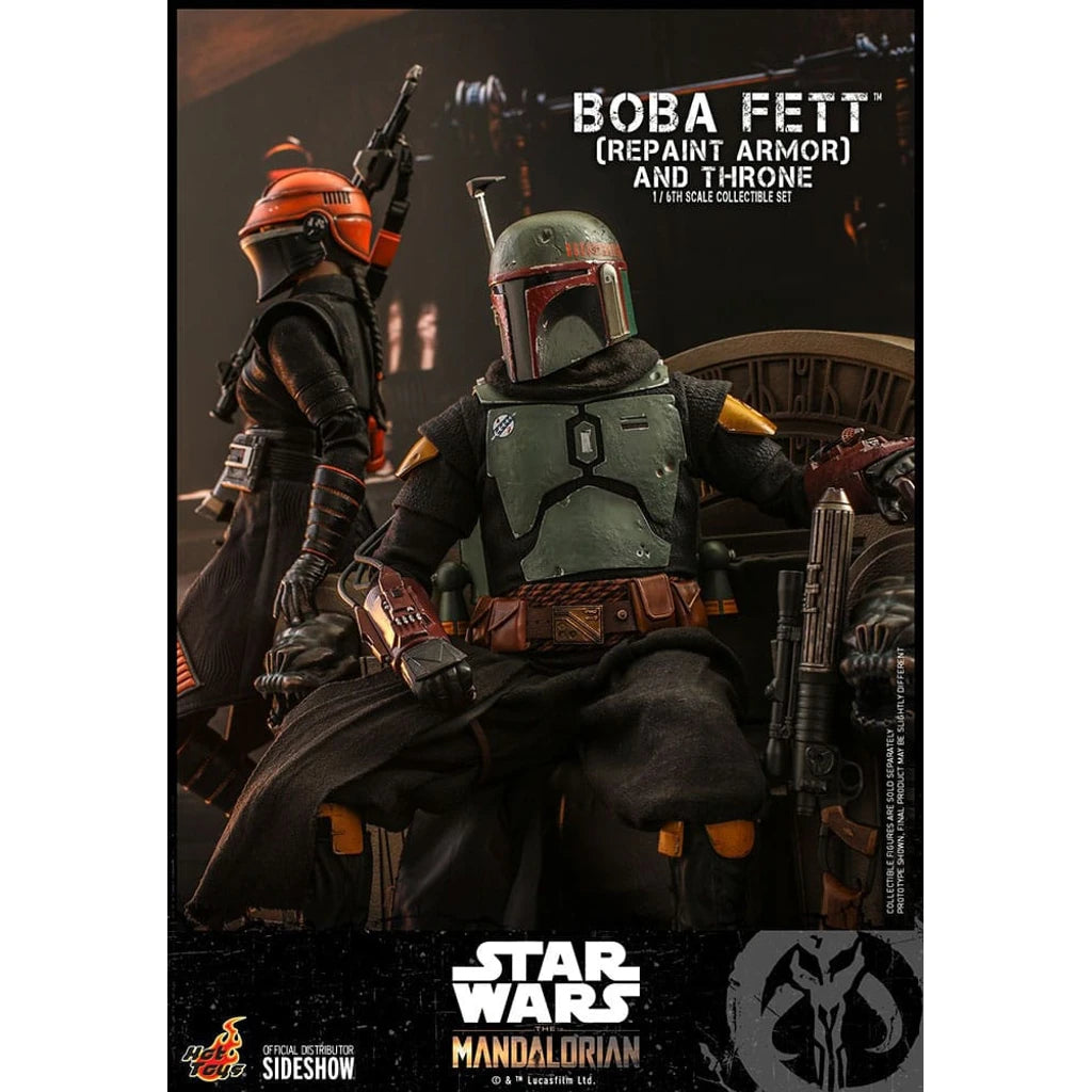 Star Wars: The Mandalorian Action Figure 1/6 Boba Fett Repaint Armor and Throne Special Edition 30 cm