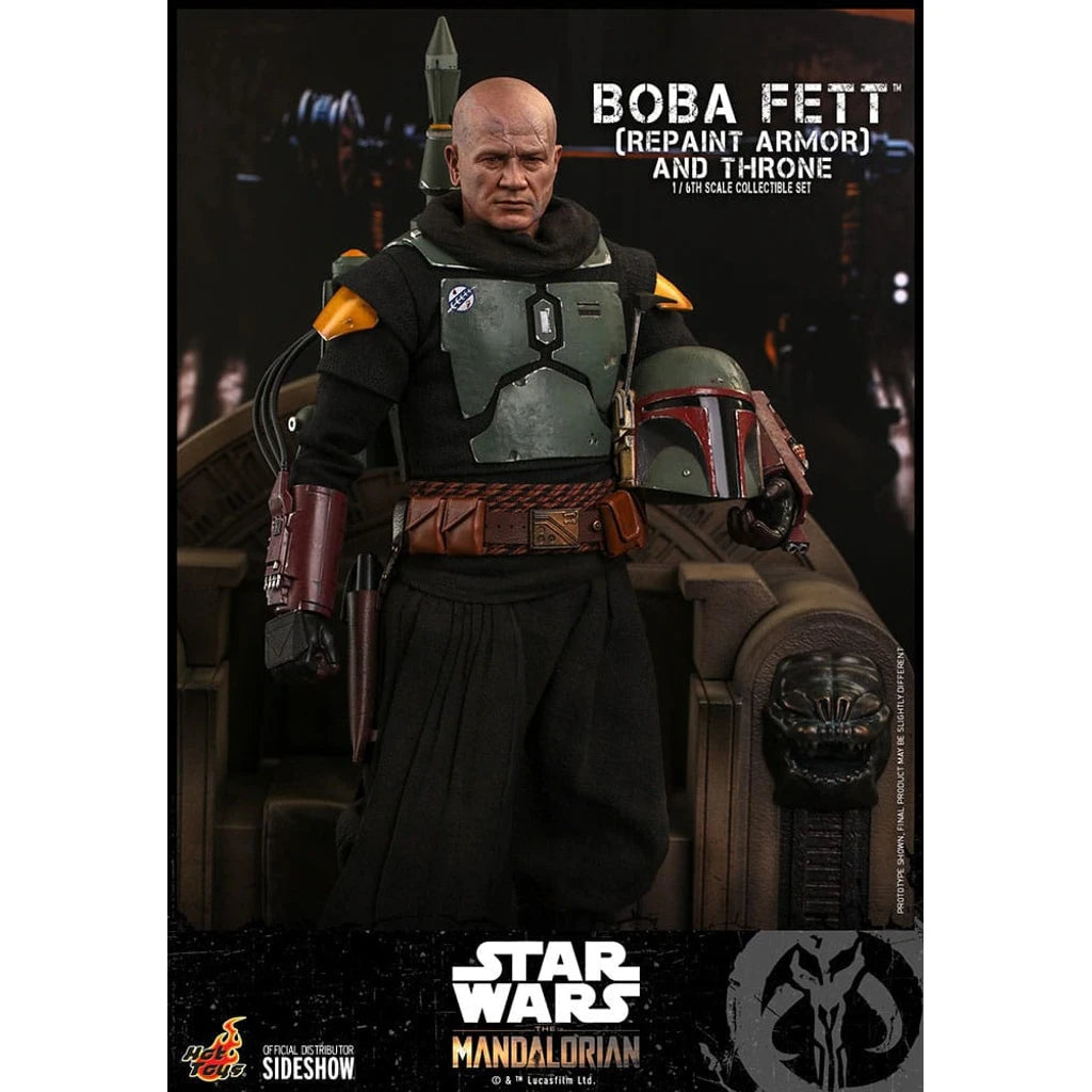 Star Wars: The Mandalorian Action Figure 1/6 Boba Fett Repaint Armor and Throne Special Edition 30 cm