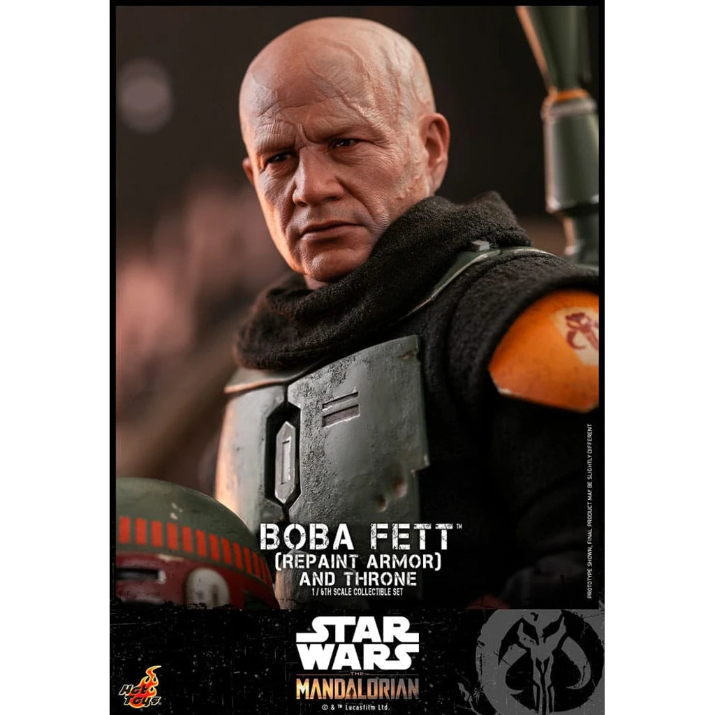 Star Wars: The Mandalorian Action Figure 1/6 Boba Fett Repaint Armor and Throne Special Edition 30 cm