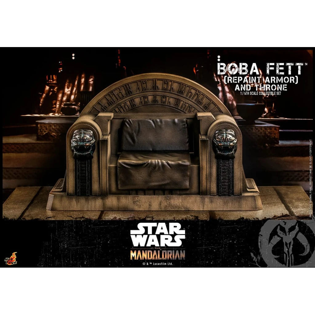 Star Wars: The Mandalorian Action Figure 1/6 Boba Fett Repaint Armor and Throne Special Edition 30 cm