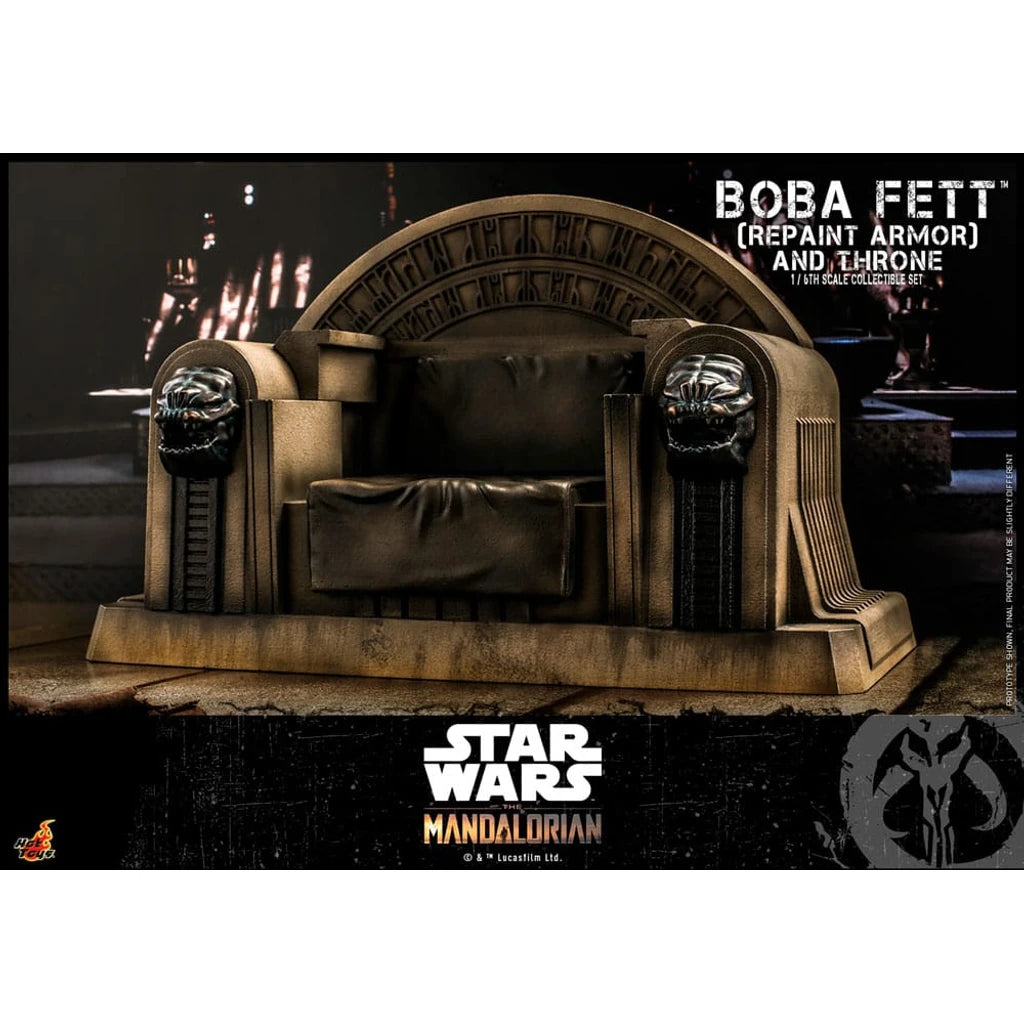 Star Wars: The Mandalorian Action Figure 1/6 Boba Fett Repaint Armor and Throne Special Edition 30 cm