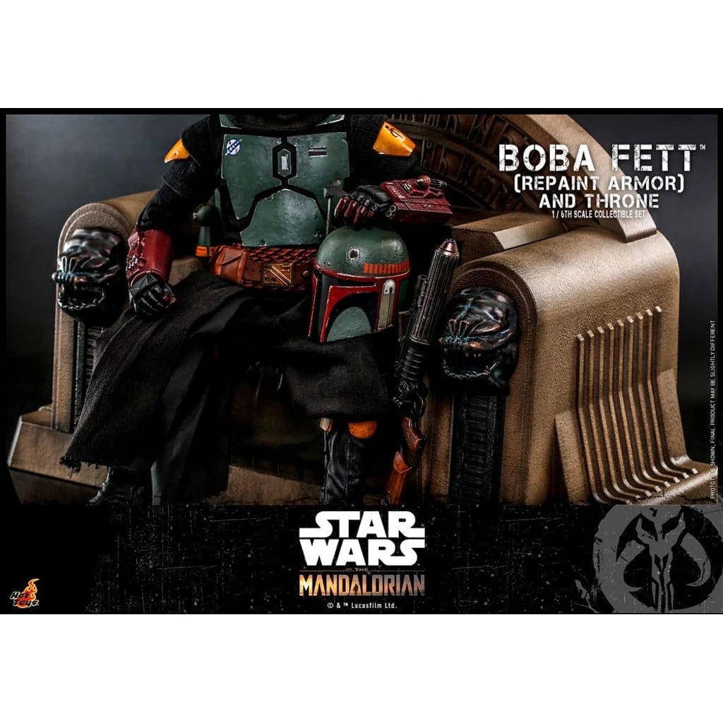 Star Wars: The Mandalorian Action Figure 1/6 Boba Fett Repaint Armor and Throne Special Edition 30 cm