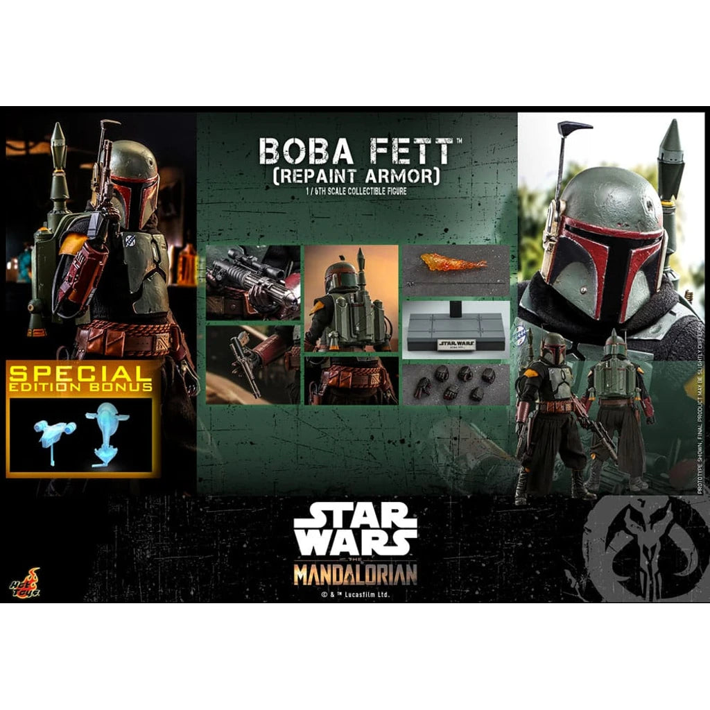Star Wars: The Mandalorian Action Figure 1/6 Boba Fett Repaint Armor Special Edition 30 cm