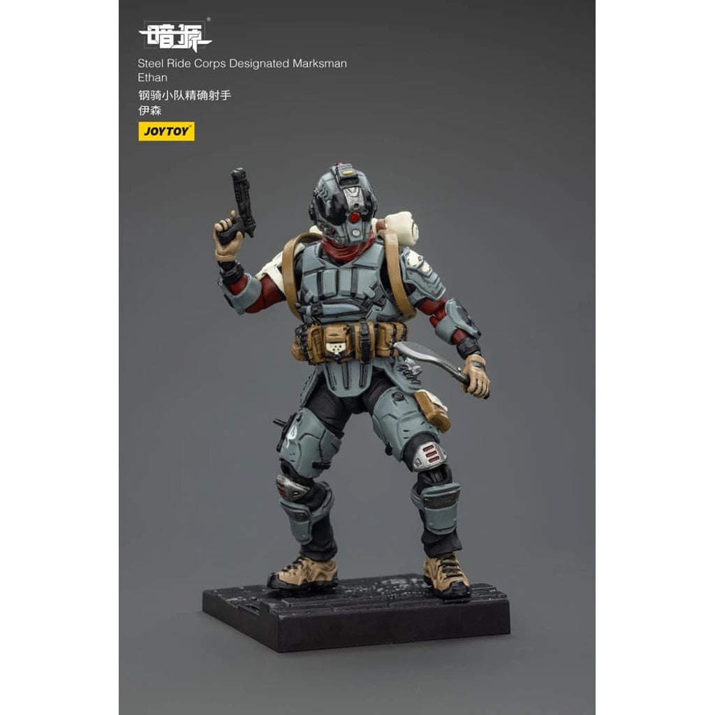 Steel Ride Corps Dark Source Action Figur Designated Marksman Ethan 7 cm