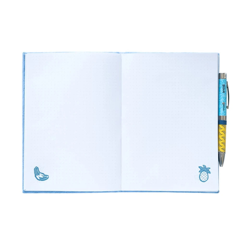 Stitch Premium Plush Notebook A5 with pen Tropical