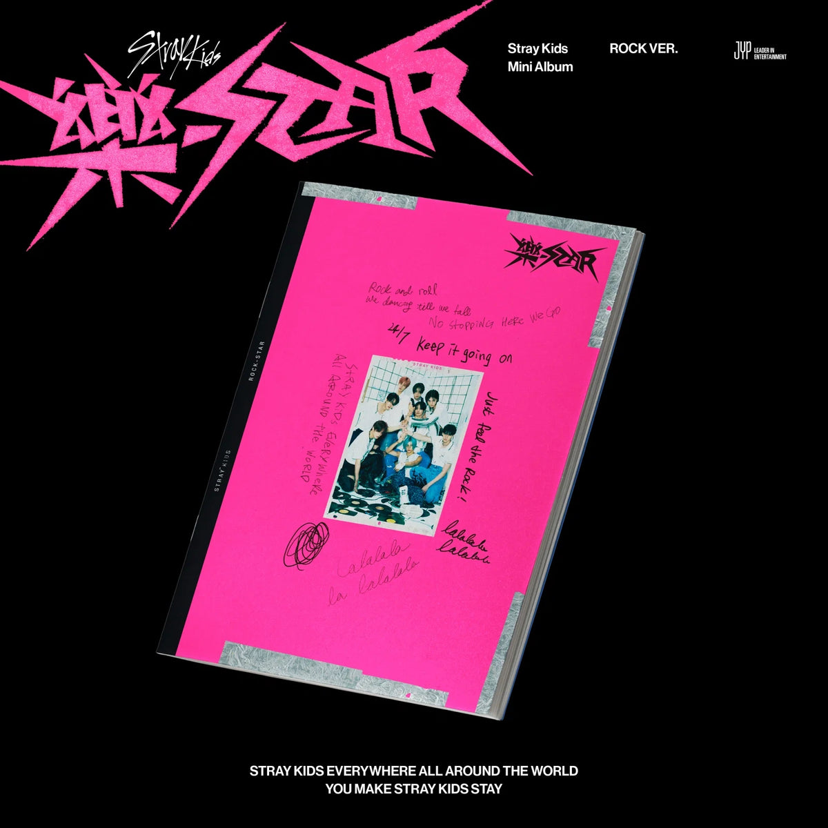 [EAN:8809755505592][IMG:1] STRAY KIDS – ROCK-STAR (樂-STAR) | 8th Mini Album | 2023 CD - Random Ver.