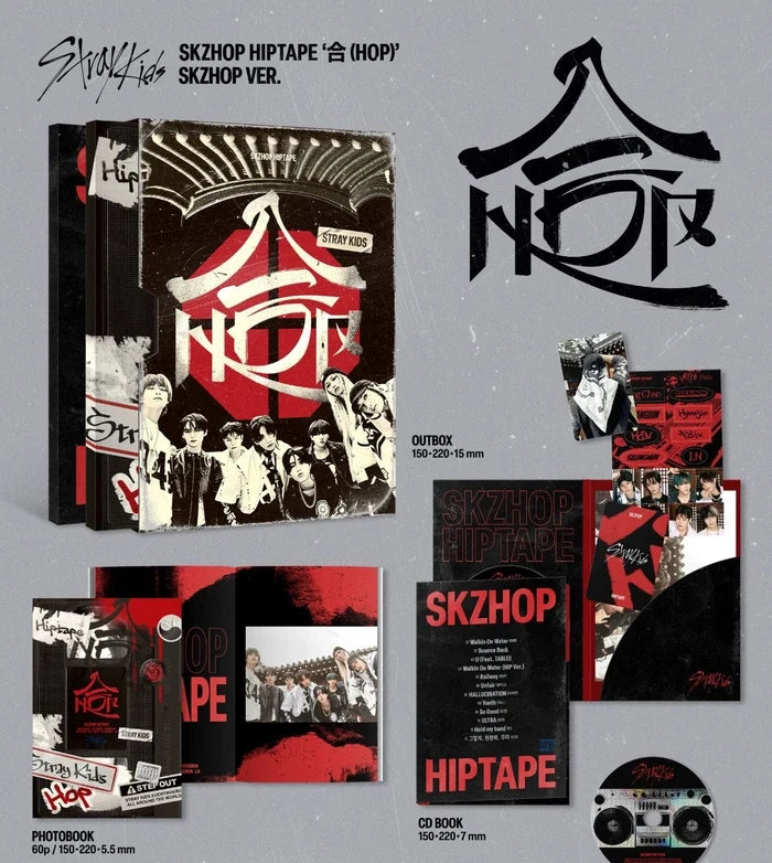[EAN:8809954228476][IMG:1] STRAY KIDS – SKZHOP HIPTAPE ‘合 (HOP)’ | 2024 CD - Random Ver.