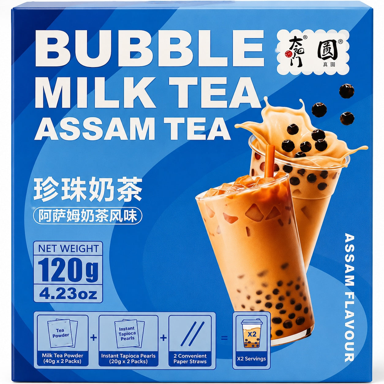 [EAN:6974806072162] TAI YANG MEN Bubble Milk Tea - Assam Flavour 120g