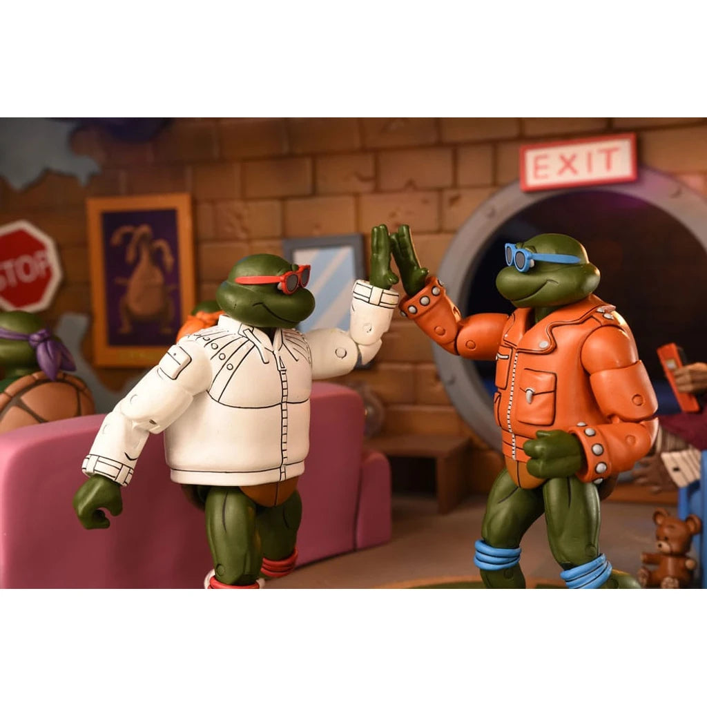 Teenage Mutant Ninja Turtles (Cartoon) Action Figure Punk Leo and Punk Raph 2 Pack 18 cm