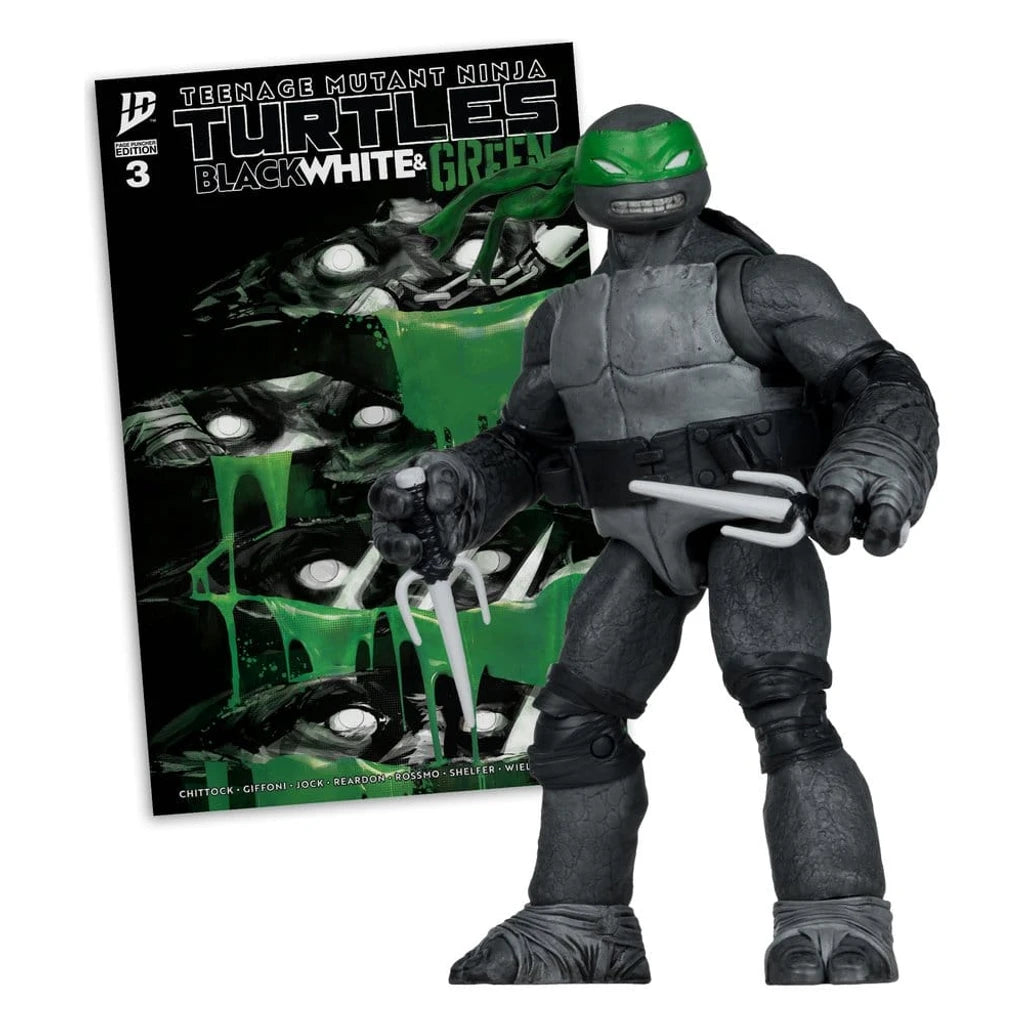 Teenage Mutant Ninja Turtles Page Punchers Action Figure (Black White & Green) (Red Platinum Edition) 13 cm