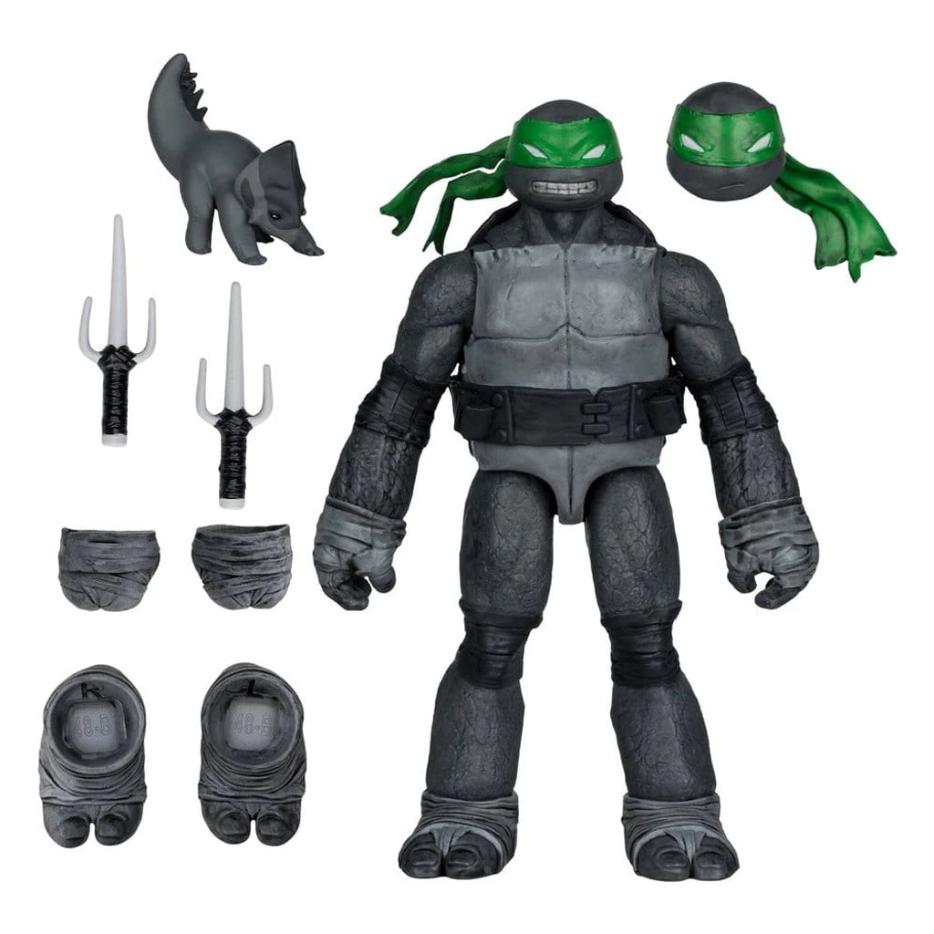 Teenage Mutant Ninja Turtles Page Punchers Action Figure (Black White & Green) (Red Platinum Edition) 13 cm