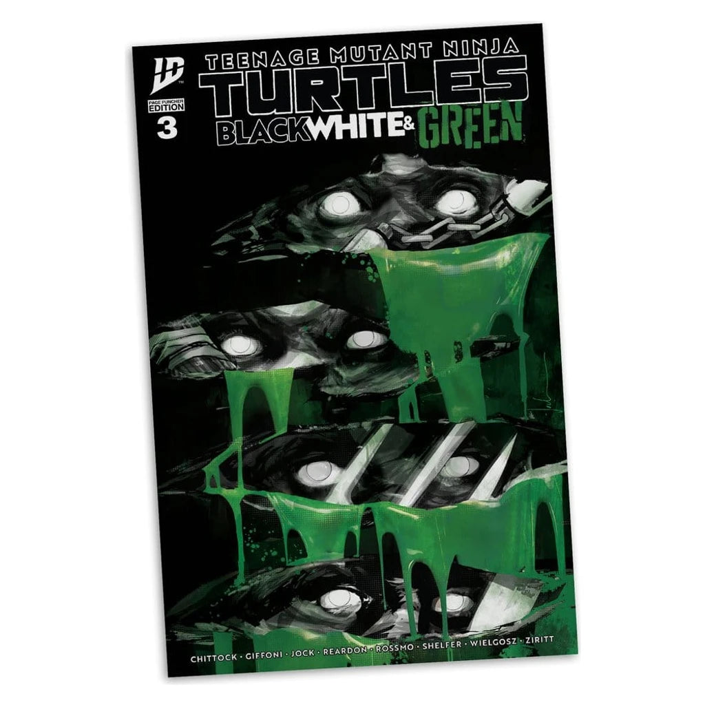 Teenage Mutant Ninja Turtles Page Punchers Action Figure (Black White & Green) (Red Platinum Edition) 13 cm