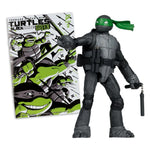 Teenage Mutant Ninja Turtles Page Punchers Action Figure Michelangelo (Black White & Green) (Red Platinum Edition) 13 cm