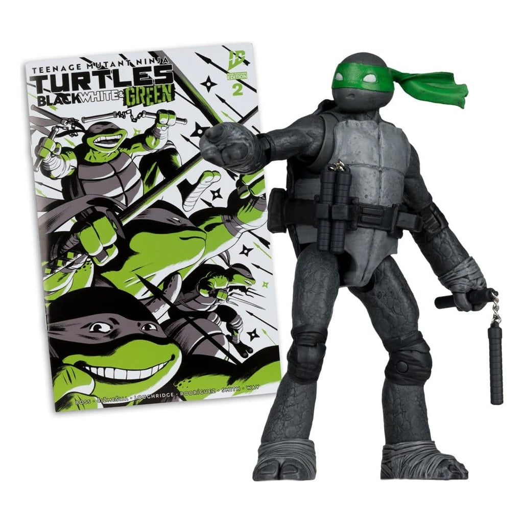 Teenage Mutant Ninja Turtles Page Punchers Action Figure Michelangelo (Black White & Green) (Red Platinum Edition) 13 cm