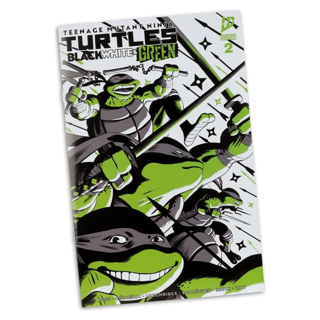 Teenage Mutant Ninja Turtles Page Punchers Action Figure Michelangelo (Black White & Green) (Red Platinum Edition) 13 cm