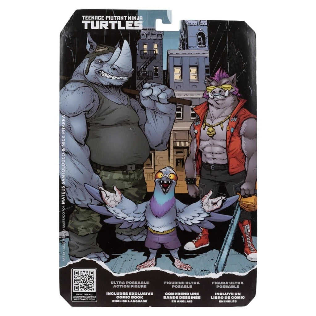 Teenage Mutant Ninja Turtles Page Punchers Action Figure Rocksteady 17 cm