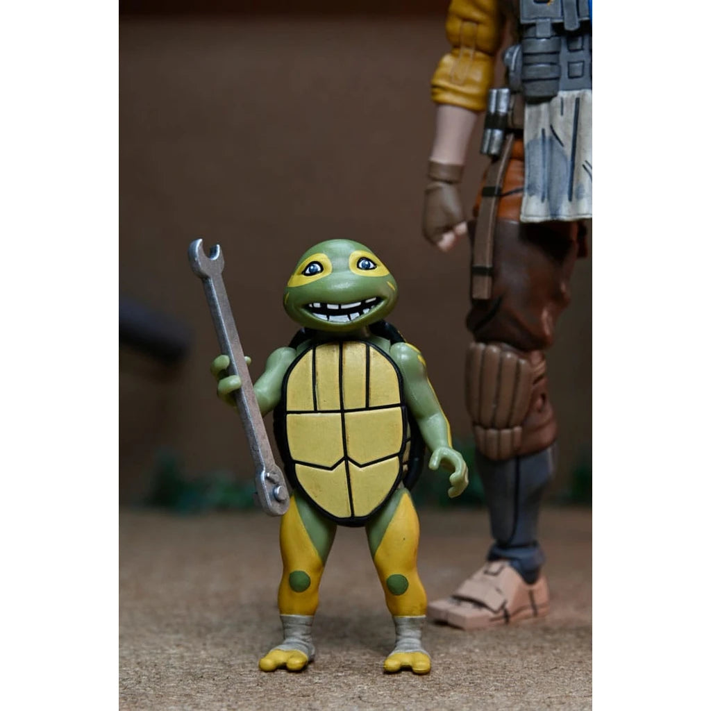Teenage Mutant Ninja Turtles (The Last Ronin The Lost Years) Action Figure Grammy April with Baby Yi & Moja 18 cm