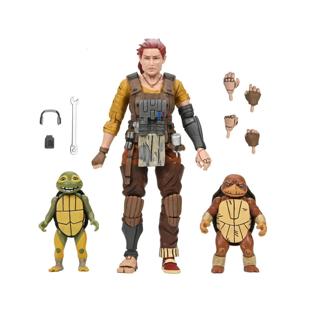 Teenage Mutant Ninja Turtles (The Last Ronin The Lost Years) Action Figure Grammy April with Baby Yi & Moja 18 cm