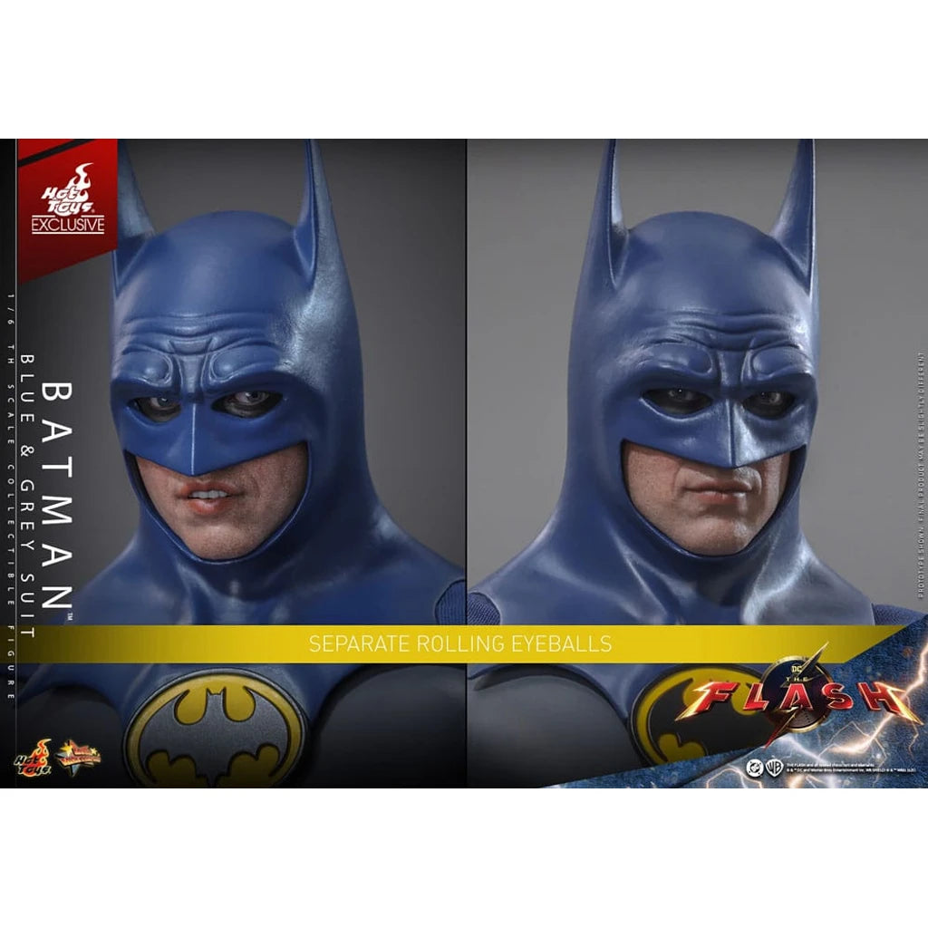 The Flash Movie Masterpiece Action Figure 1/6 Batman (Blue & Grey Suit) Limited Edition Hot Toys Exclusive 30 cm
