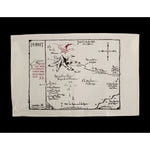 The Hobbit Tea Towel Thorins Map 72 cm