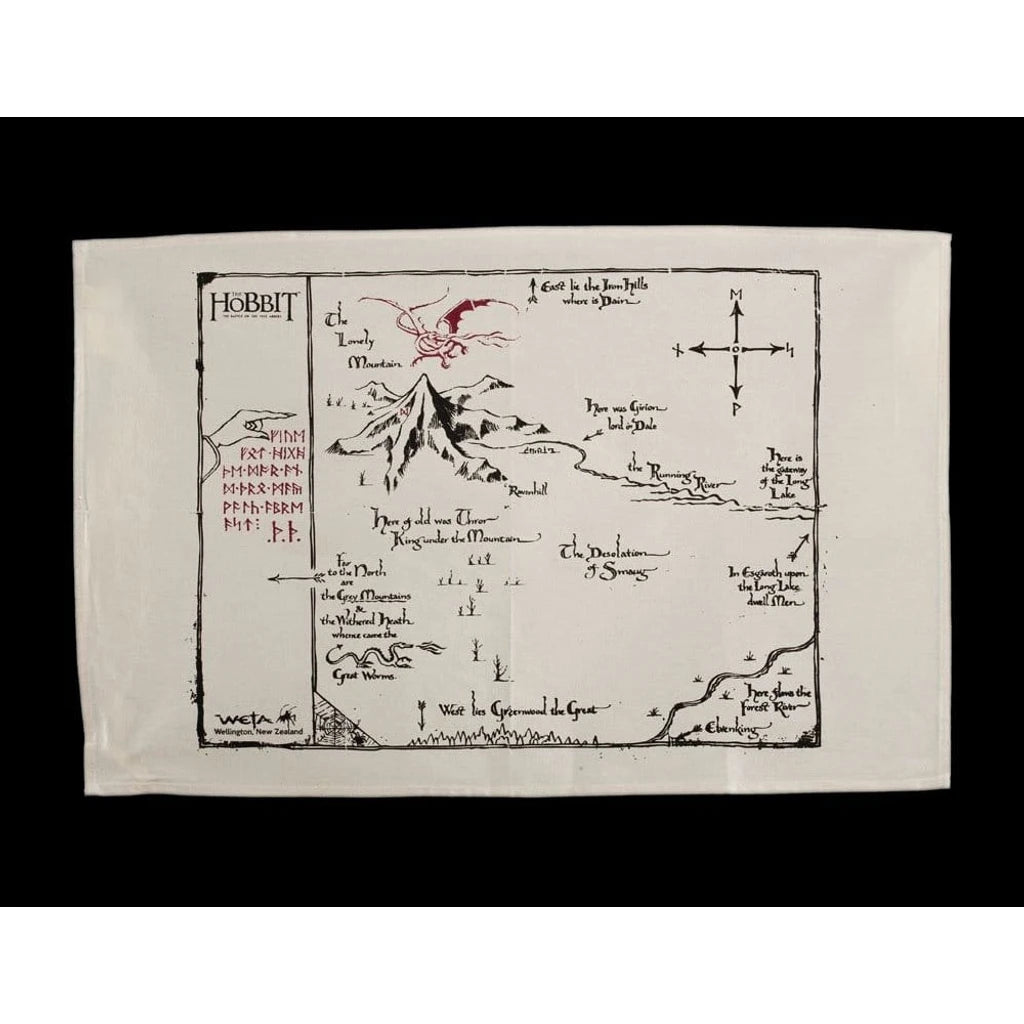 The Hobbit Tea Towel Thorins Map 72 cm