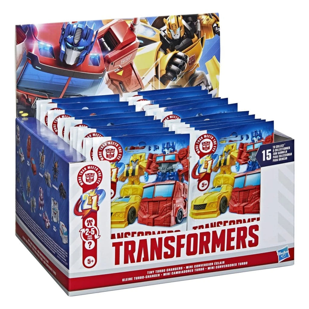 Transformers Mini Action Figures 4 cm Tiny Turbo Changers Blind Box Display (24)