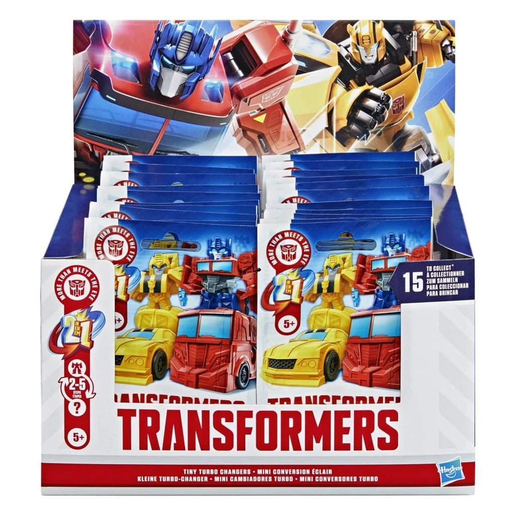 Transformers Mini Action Figures 4 cm Tiny Turbo Changers Blind Box Display (24)