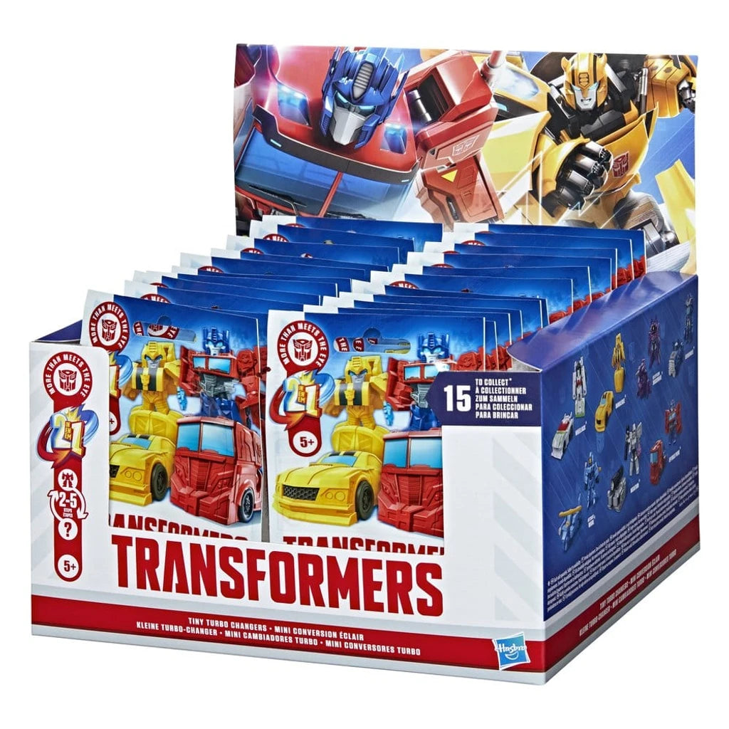 Transformers Mini Action Figures 4 cm Tiny Turbo Changers Blind Box Display (24)