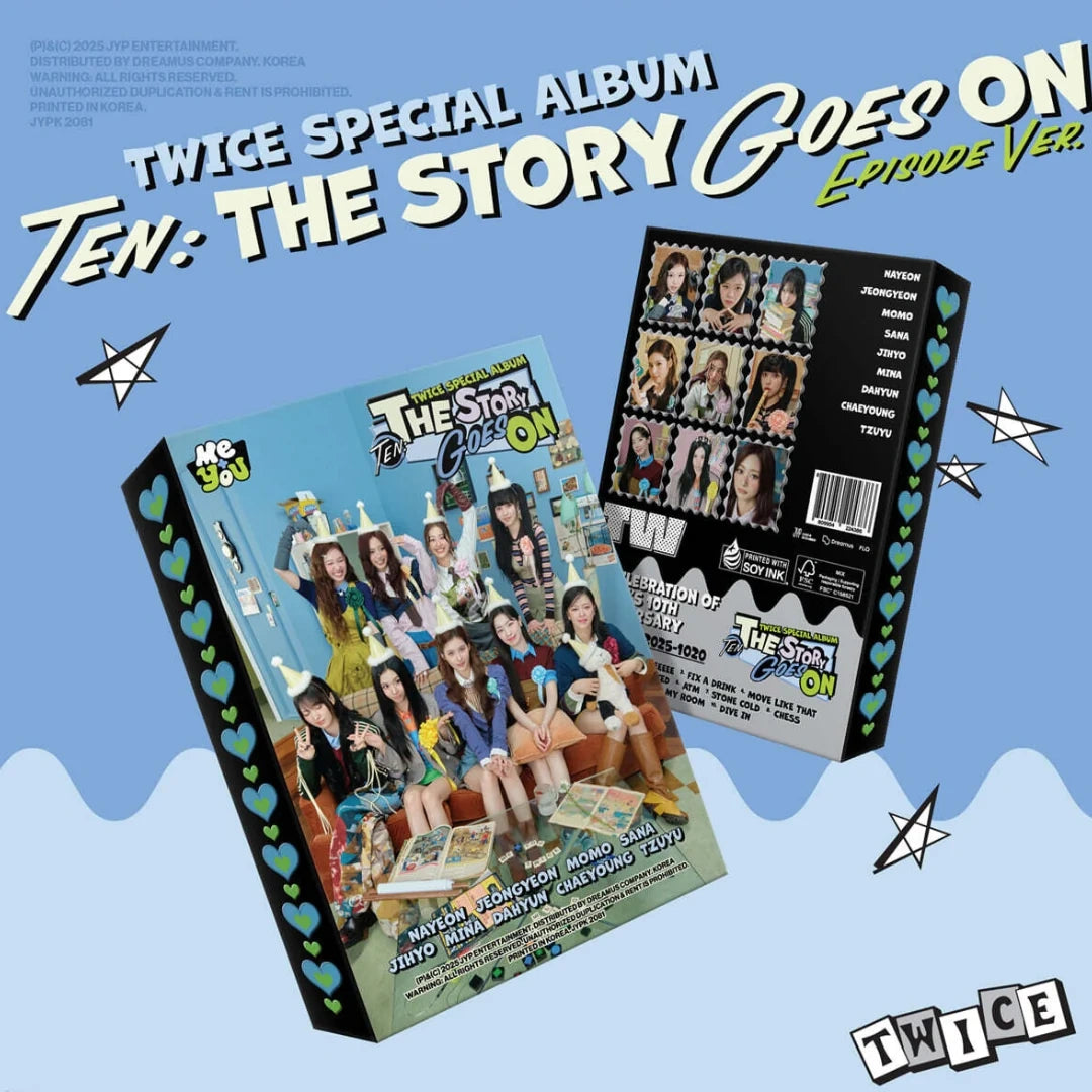 [EAN:809954224386][IMG:1] TWICE - TEN: The Story Goes On l Special Album l EPISODE Ver. l 2025 CD