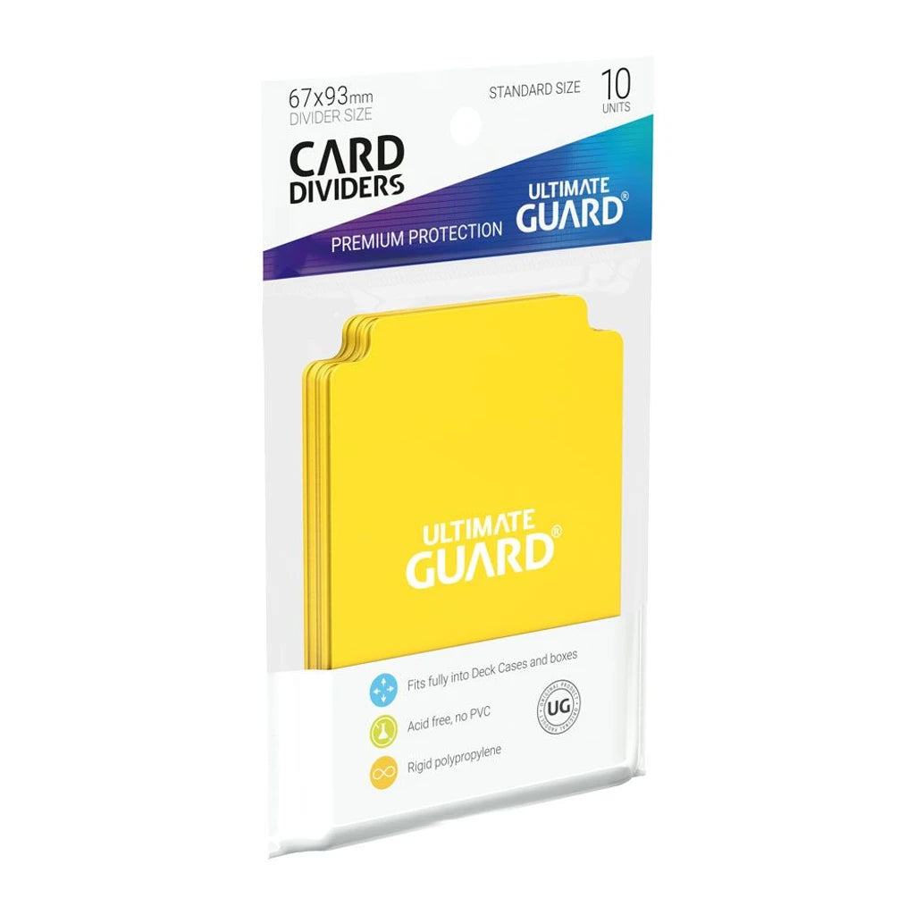 Ultimate Guard Card Dividers Standard Size (10) - Yellow