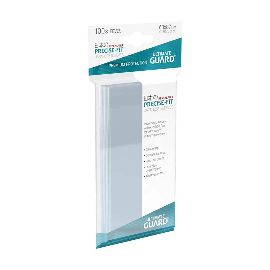 Ultimate Guard Precise-Fit Sleeves Japanese Size (100) - Resealable