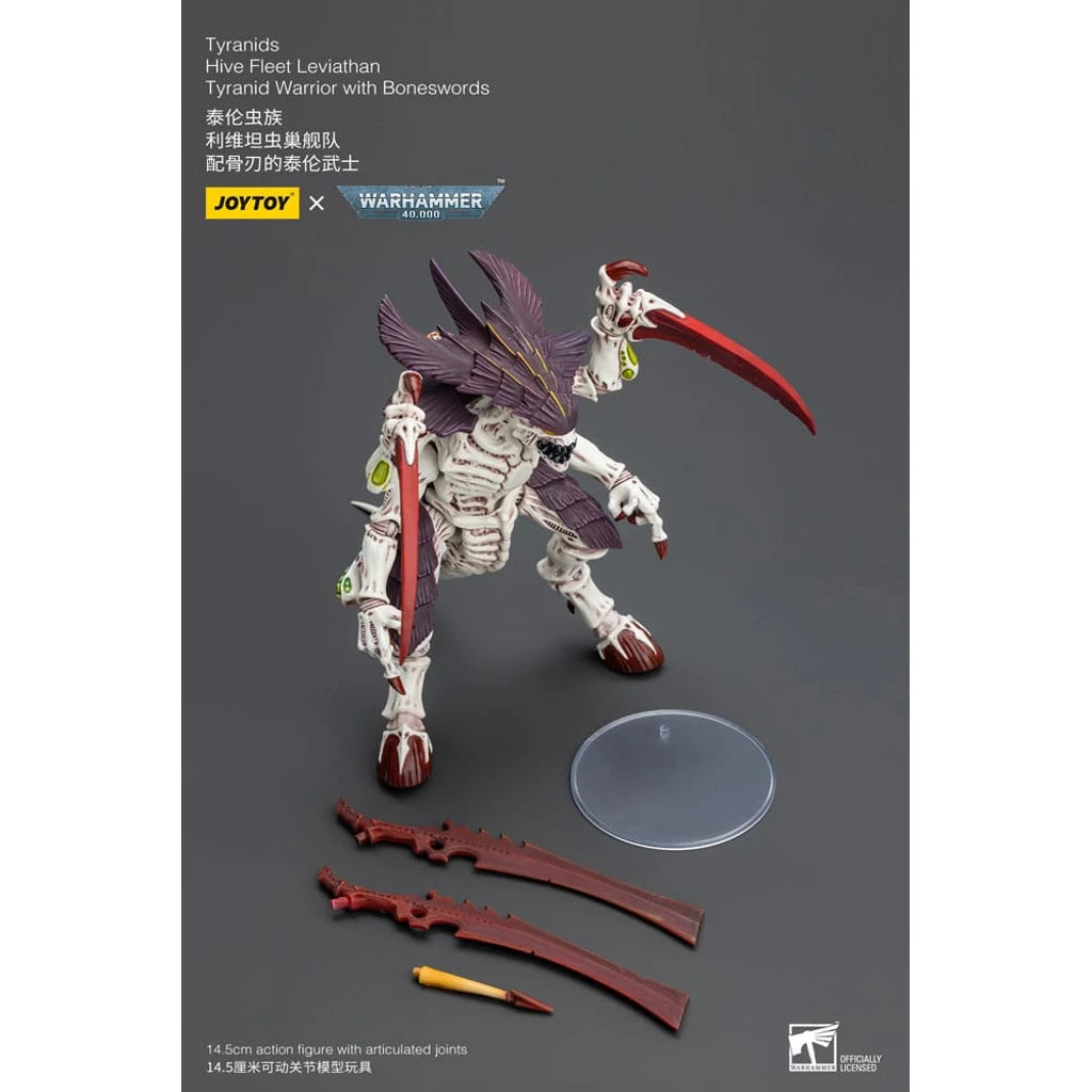 Warhammer 40k Action Figure 1/18 Tyranids Hive Fleet Leviathan Tyranid Warrior with Boneswords 12 cm