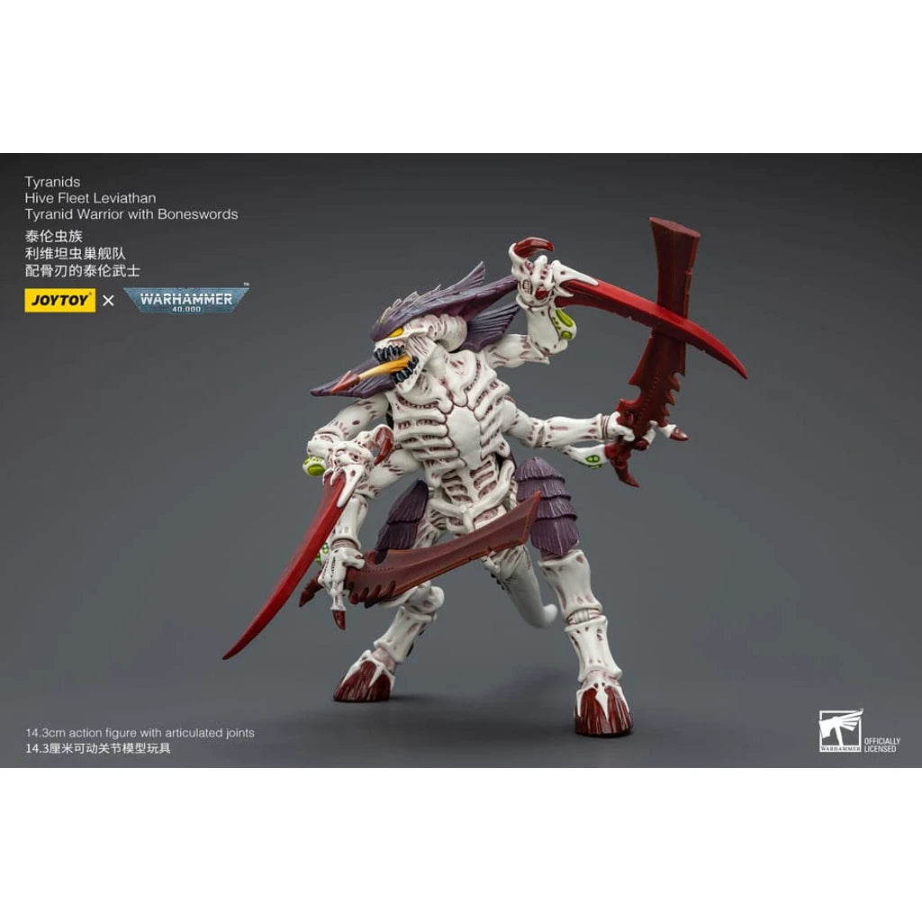 Warhammer 40k Action Figure 1/18 Tyranids Hive Fleet Leviathan Tyranid Warrior with Boneswords 12 cm