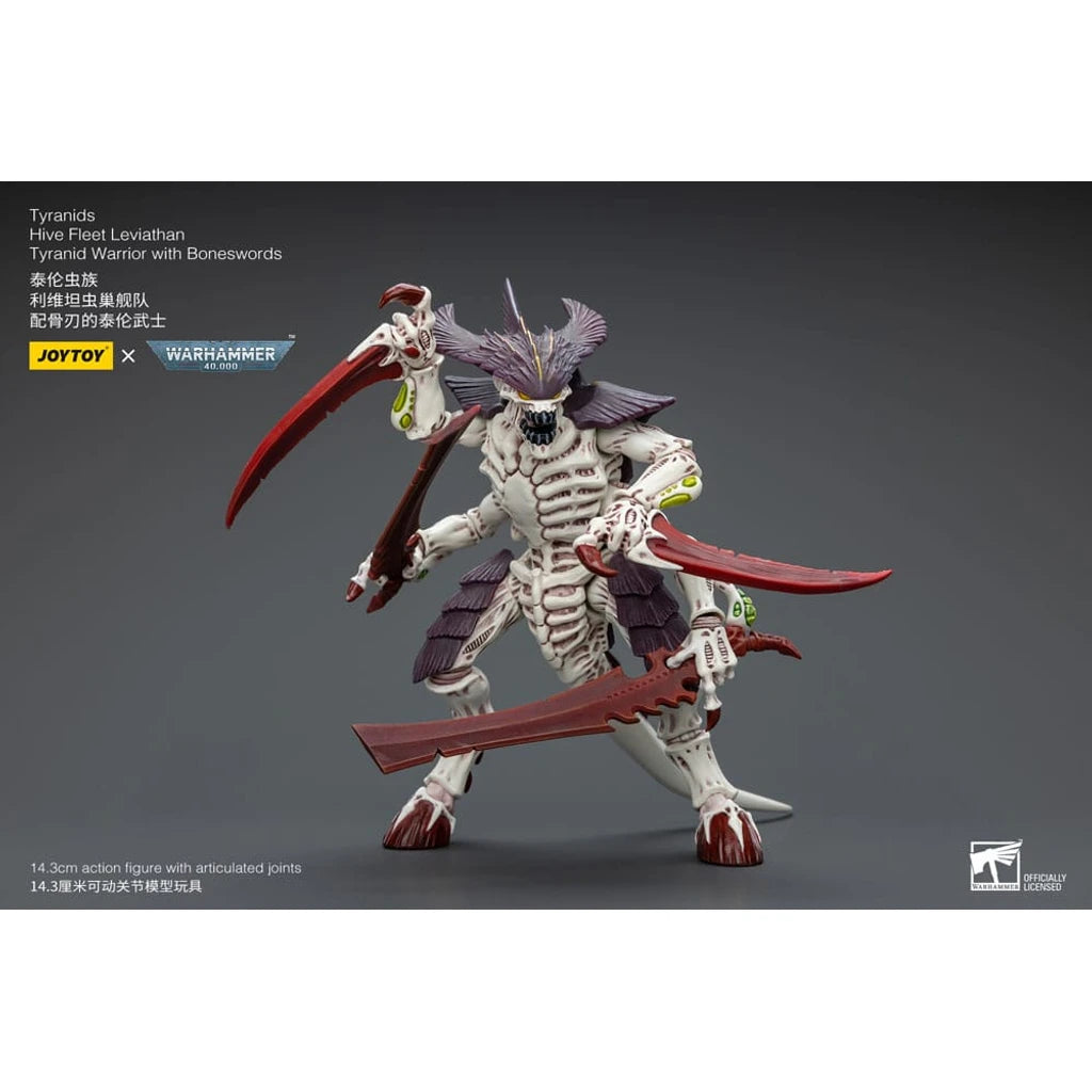 Warhammer 40k Action Figure 1/18 Tyranids Hive Fleet Leviathan Tyranid Warrior with Boneswords 12 cm